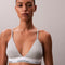 Licht Gevoerde Triangel Bralette QF8498 P7A GREY HEATHER